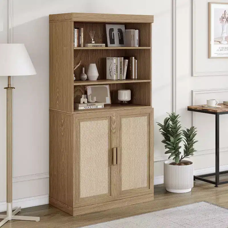 Meuble d'appoint en bois PexFix avec étagères réglables
