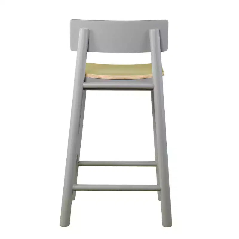 Tabourets de comptoir bicolores Claxby 33,5 - (Lot de 2) - Gris - SEI