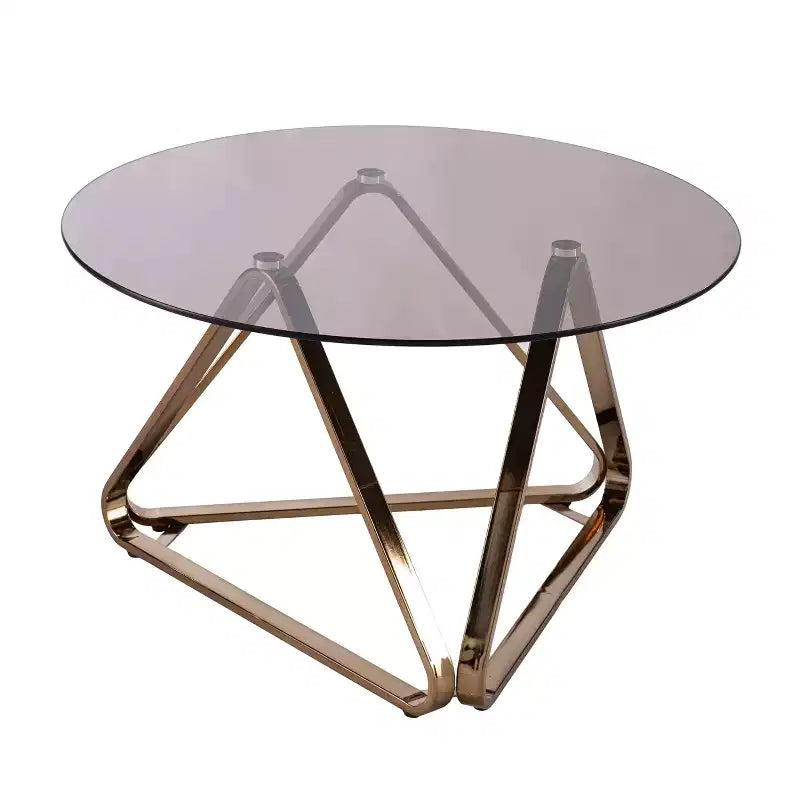 Table basse ronde Stondon – Champagne – SEI