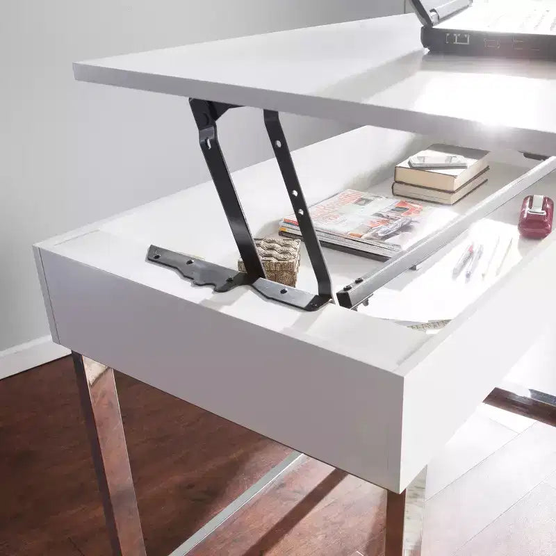 Bureau assis-debout à hauteur réglable Inman - Blanc - SEI