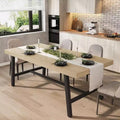 70.87 Rectangle Dining Room Table for 6-8 People, Strong Metal frame Modern Industrial Kitchen and Dining Room Table
