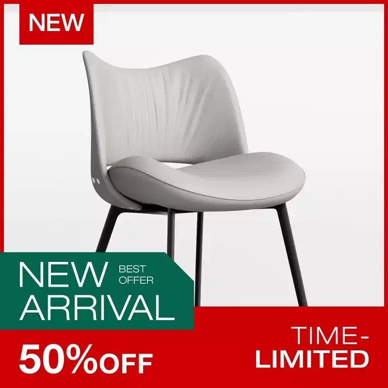 Chaises de salle à manger grises Luck Live Farmhouse, lot de 2, cadre en métal, sièges modernes pour cuisine et salle à manger