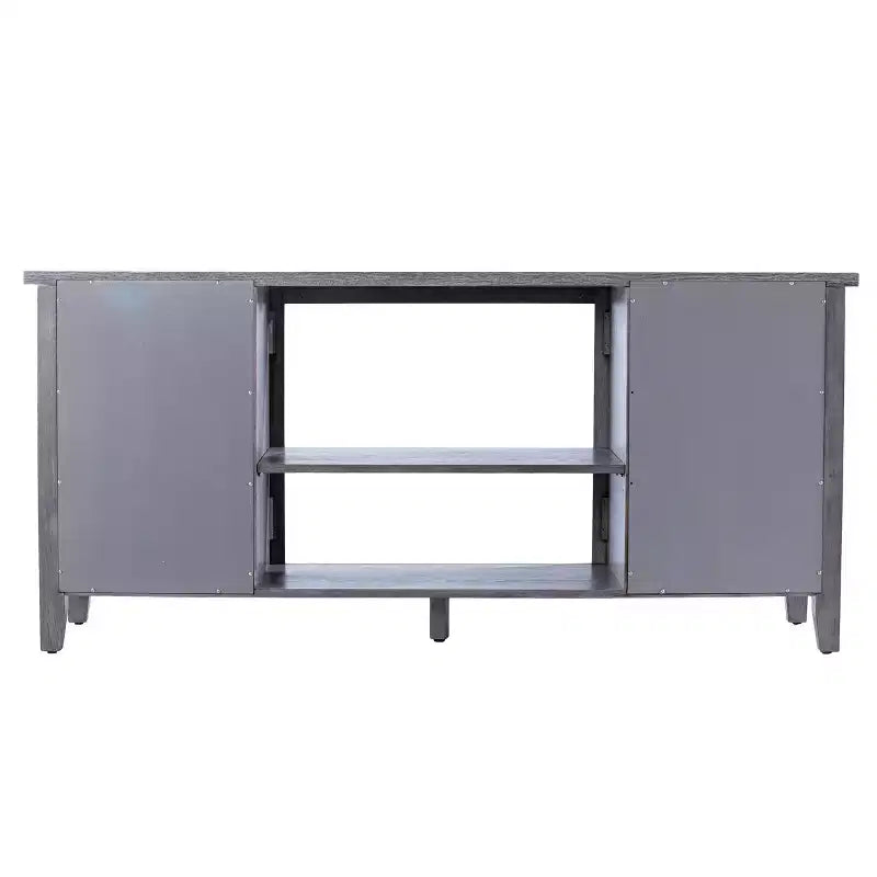 Console média Edderton avec rangement – Gris – SEI