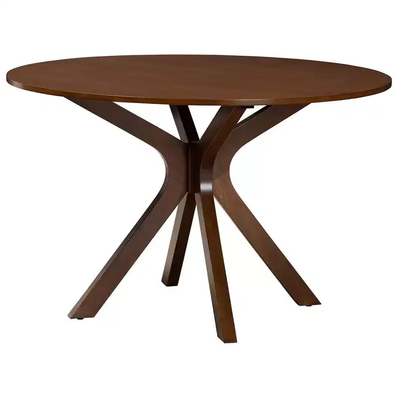 Ensemble de salle à manger Baxton Studio Eira moderne 7 pièces en bois gris et noyer marron