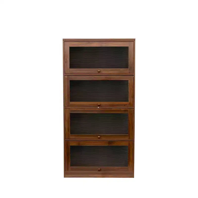 Buffet de cuisine Okak avec 6 portes, armoire de rangement multifonctionnelle avec 1 étagère ouverte et 1 tiroir