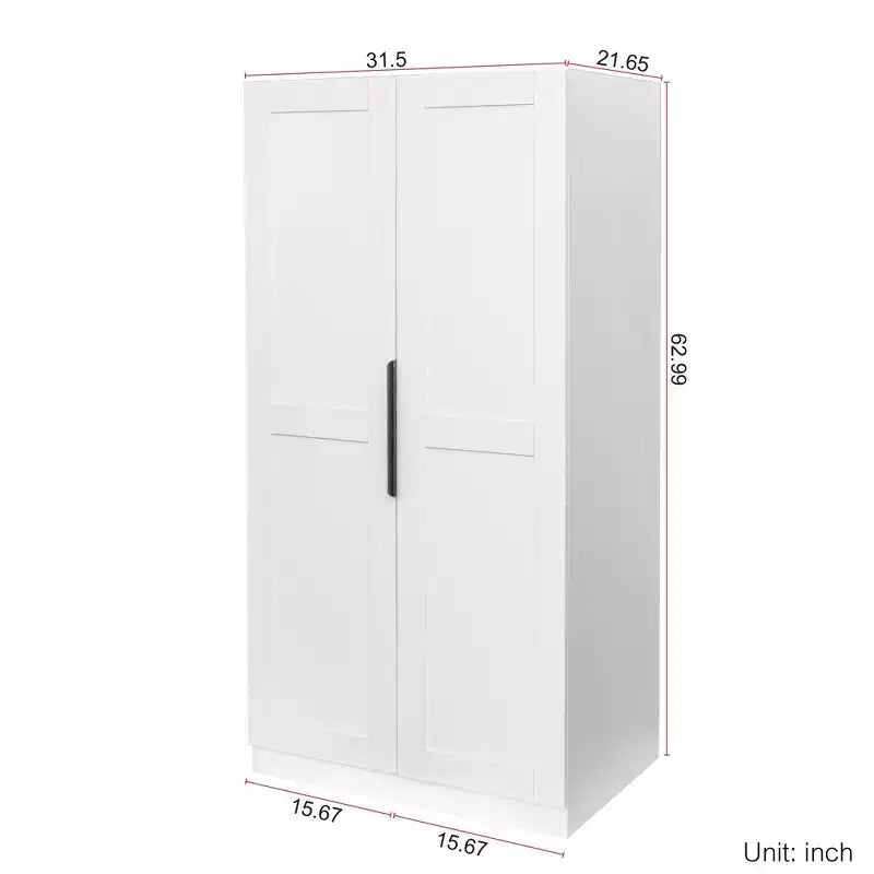 Buffet de cuisine Okak avec 6 portes, armoire de rangement multifonctionnelle avec 1 étagère ouverte et 1 tiroir