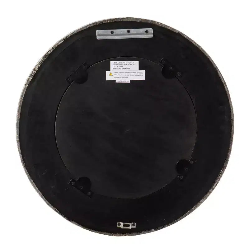 Miroir décoratif rond Hessmer - Argent - SEI