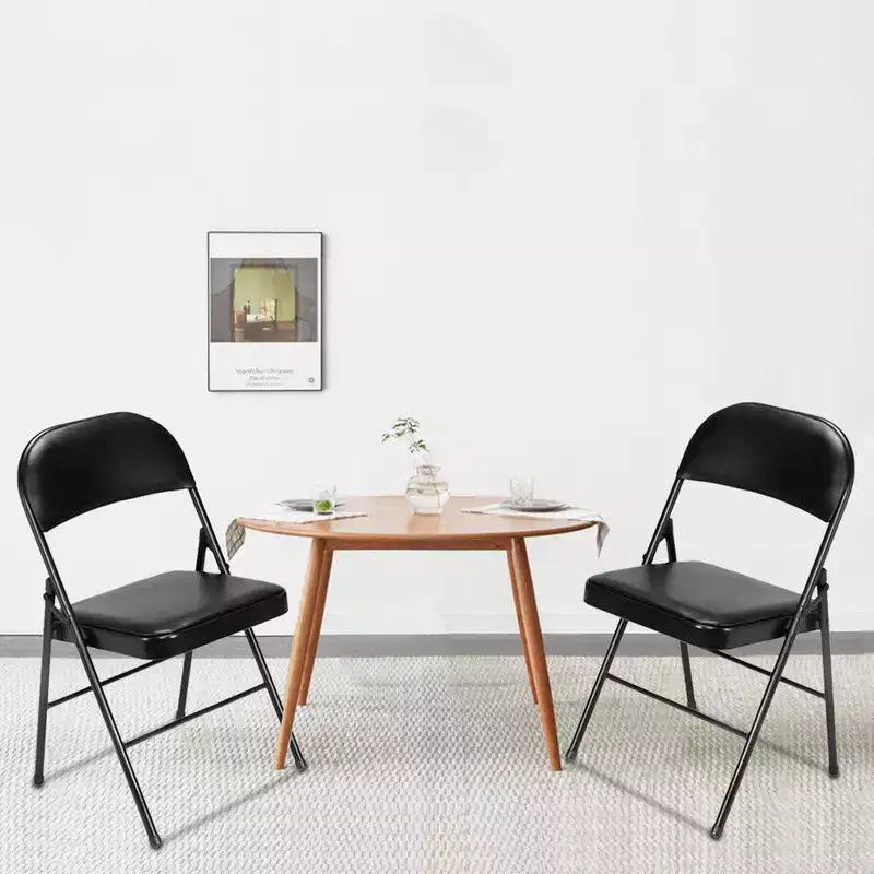 Karl Home | Chaises de bureau pliantes rembourrées en plastique / résine Ensemble de chaises pliantes (lot de 4)