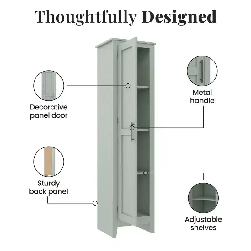 Armoire de rangement à porte unique RealRooms Farmhouse