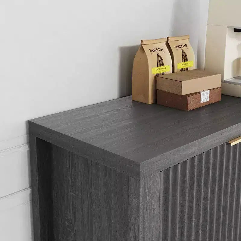 Meuble TV pour centre de divertissement de 65 pouces avec placards, étagères ouvertes, table de console multimédia