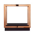 Lexina Glass-Top End Table - Champagne - SEI