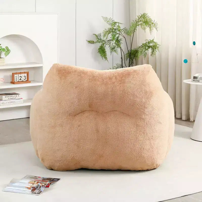 Fauteuil poire avec accoudoirs, rembourrage en mousse haute densité. Canapé paresseux pour adultes dans le salon, la chambre à coucher