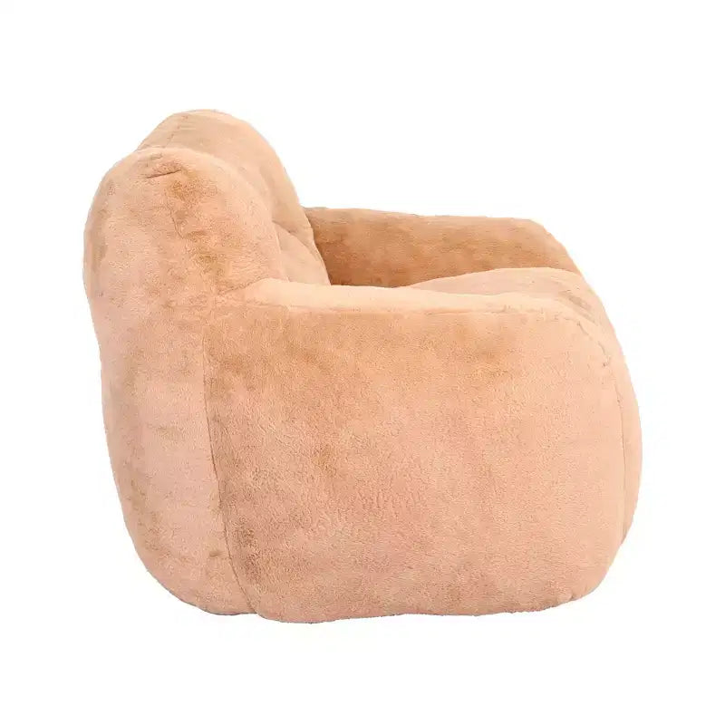 Fauteuil poire avec accoudoirs, rembourrage en mousse haute densité. Canapé paresseux pour adultes dans le salon, la chambre à coucher