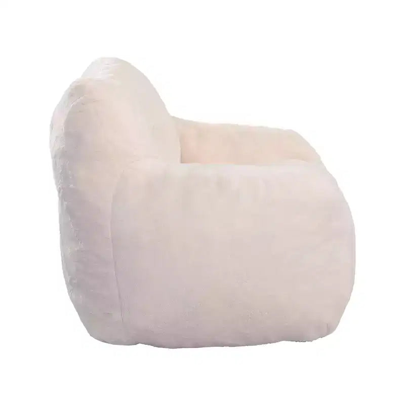 Fauteuil poire avec accoudoirs, rembourrage en mousse haute densité. Canapé paresseux pour adultes dans le salon, la chambre à coucher