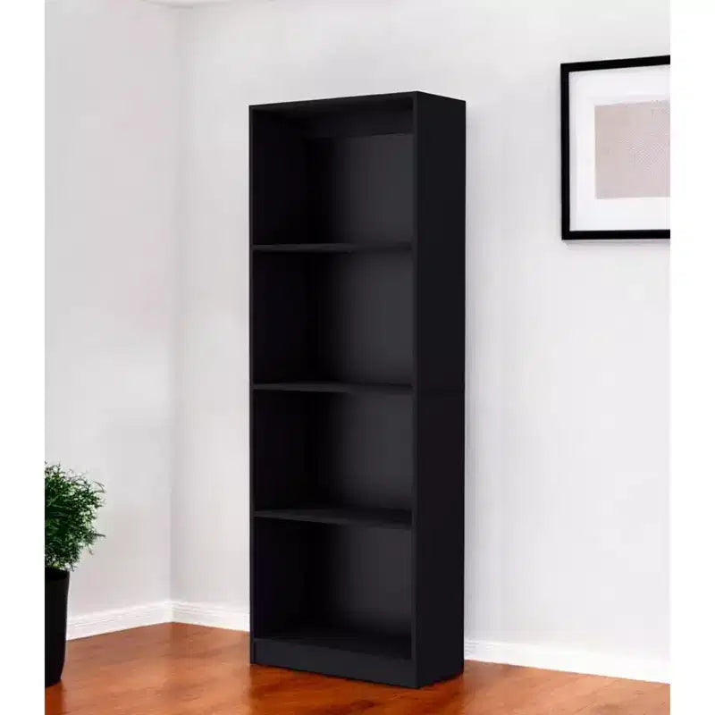 Bibliothèque à quatre niveaux HomeRoots 71 en bois noir