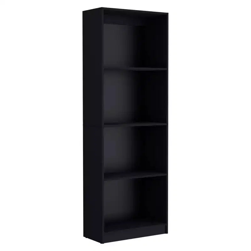 Bibliothèque à quatre niveaux HomeRoots 71 en bois noir