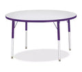 Jonti-Craft Berries Elementary Height Color Edge Round Table 42 x 42 in Purple