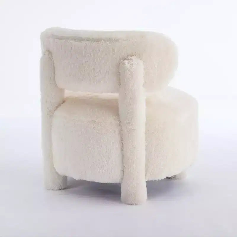 GDFStudio Jesse - Fauteuil d'appoint moderne sans accoudoirs de 71 cm avec dossier incurvé