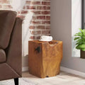 vidaXL Stool Brown Solid Teak Wood