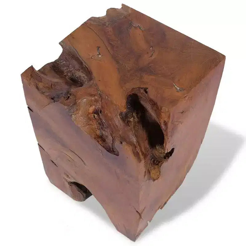 vidaXL Tabouret Marron Bois de teck massif