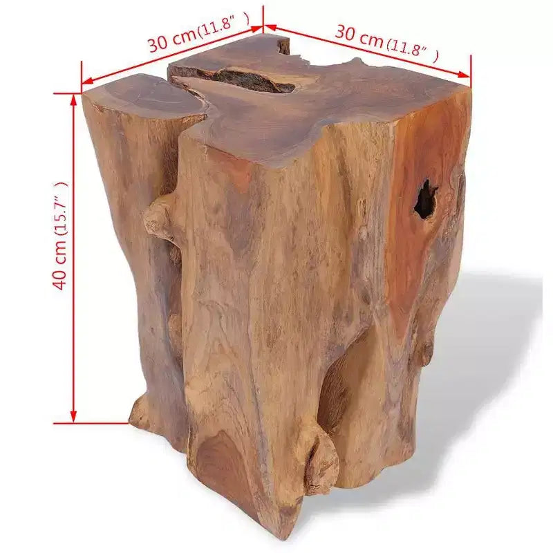 vidaXL Tabouret Marron Bois de teck massif