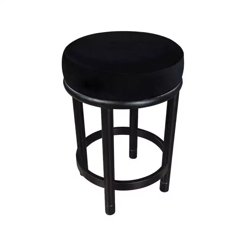 Meridian Furniture, Tabouret de comptoir Monette en velours noir