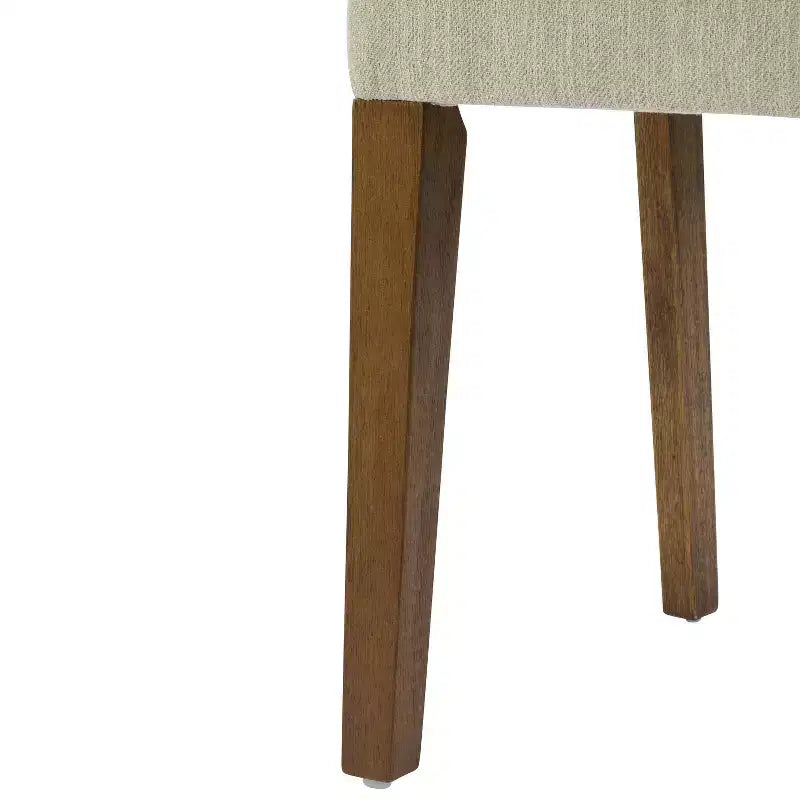 Lot de 2 chaises de salle à manger modernes rembourrées en bois d'hévéa Xayah Christopher Knight Home
