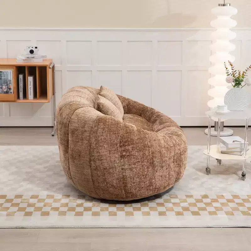 MAYEERTY Canapé Pouf Chenille Haut Dossier pour Intérieur et Extérieur