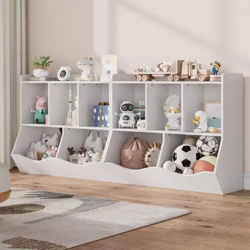 Bibliothèque enfant GustoWave, étagère à livres pour enfants, rangement de jouets, étagère à jouets pour enfants, armoire de rangement, idéale pour la salle de jeux, le salon, la chambre d'enfant.