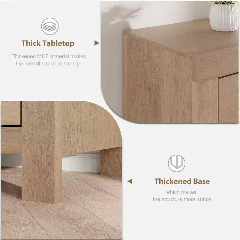 Meuble TV de ferme pour téléviseurs 75/80 pouces, long meuble de divertissement avec 6 tiroirs de rangement et étagère pour barre de son, consoles TV pour la maison