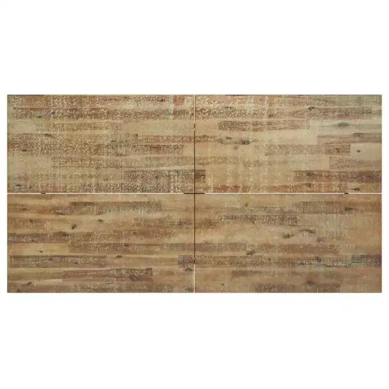 vidaXL Table de salle à manger marron et noire en bois d'acacia massif 170 x 89 cm