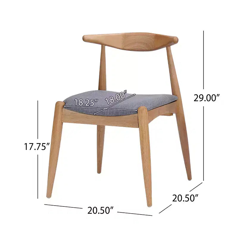 Ensemble de salle à manger Christopher Knight Home Ishar 5 pièces en bois d'hévéa de style milieu de siècle avec chaises rembourrées