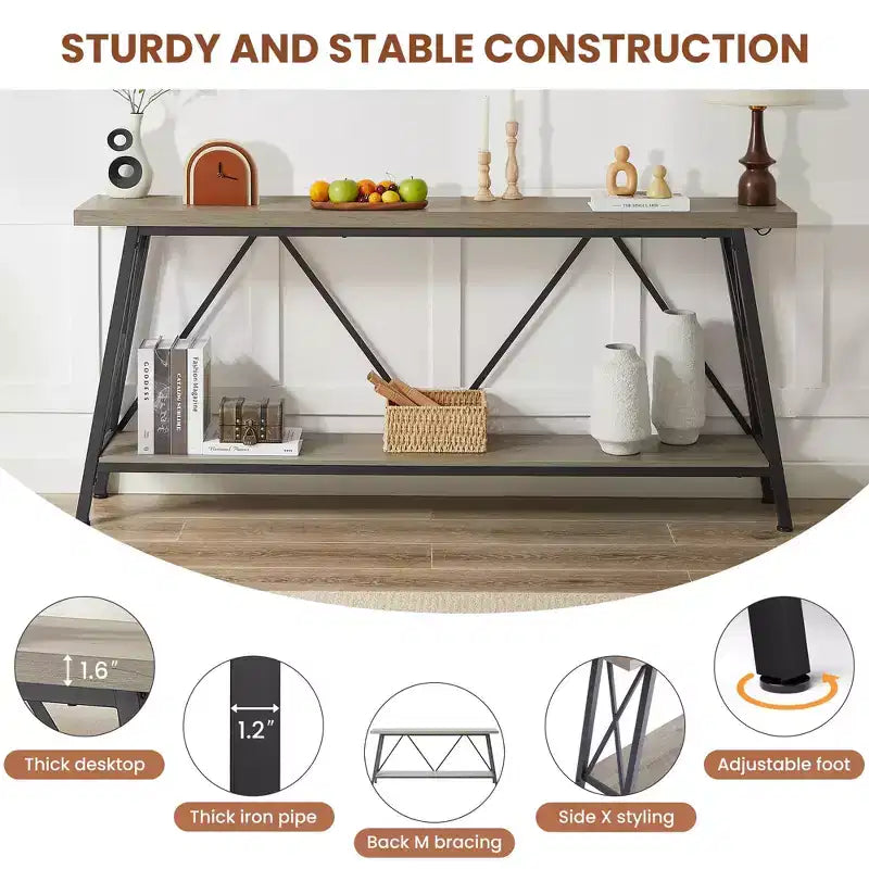 MAYEERTY Tabourets de bar de comptoir en similicuir gris (lot de 2), design moderne pour îlots de cuisine et salles à manger