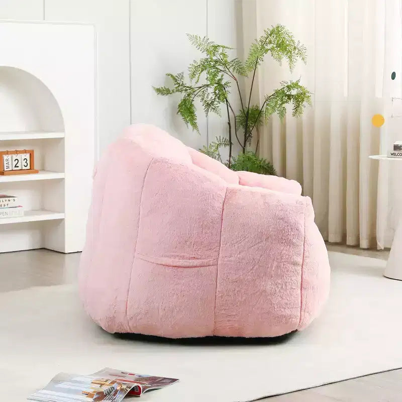 MAYEERTY Fauteuil Poire avec Accoudoirs en Mousse Haute Densité Confortable pour Adultes, Salon, Chambre à Coucher, Coin Lecture