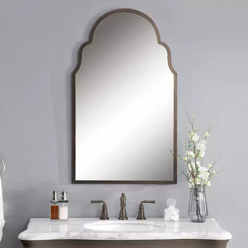 Miroir Mural Brayden Arch Forgé à la Main Uttermost 41 de Haut