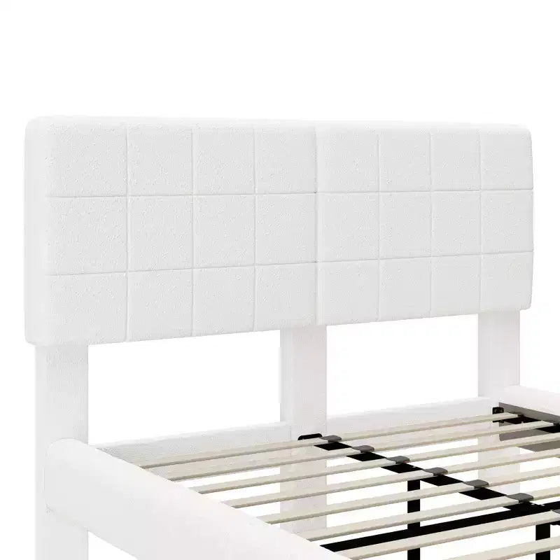 Lit flottant moderne rembourré Florentino Christopher Knight Home avec lumières LED