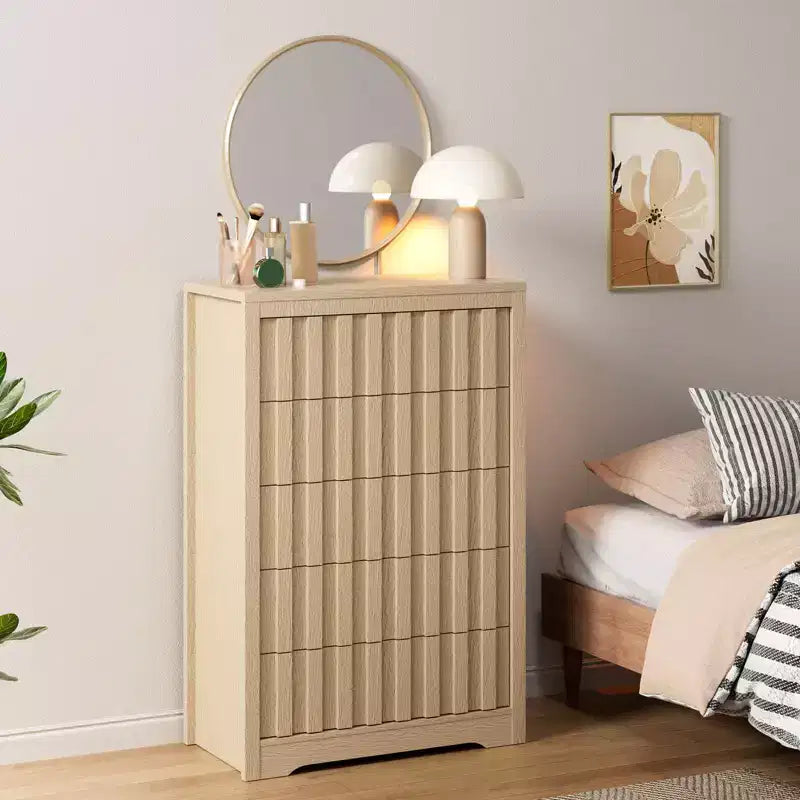 Dresser with many Drawers,Modern Dressers for Bedroom with Wood Top