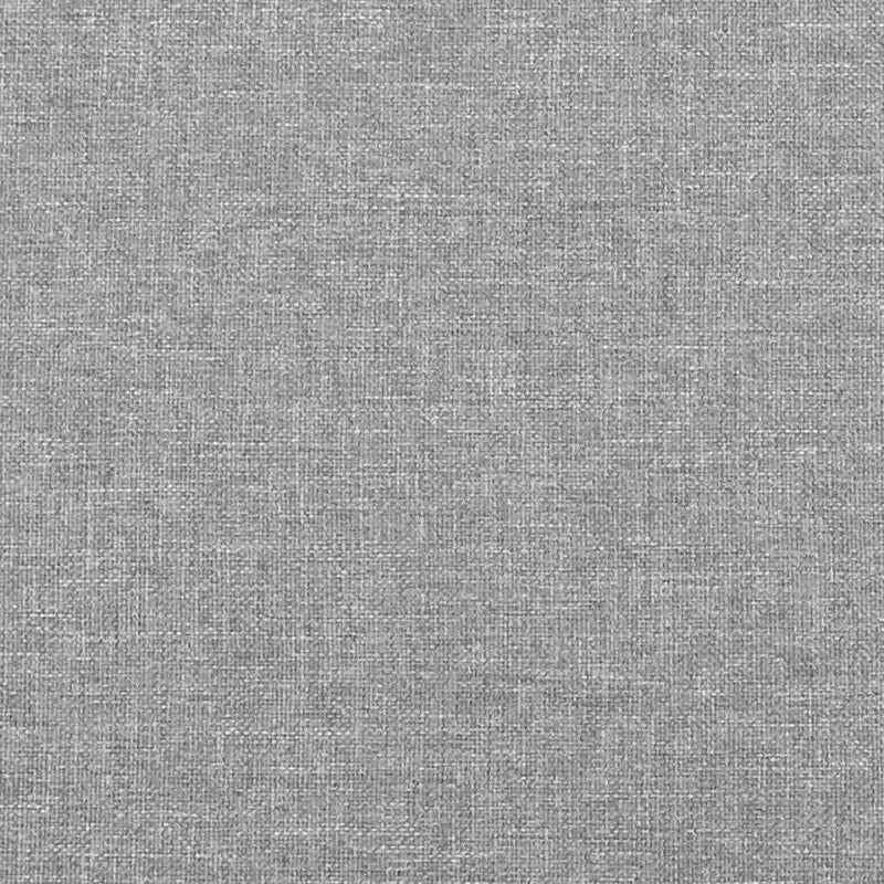 vidaXL Cadre de lit sommier tapissier pleine taille en tissu – Design moderne et surélevé gris clair, s'adapte confortablement à un matelas de 137 x 190 cm