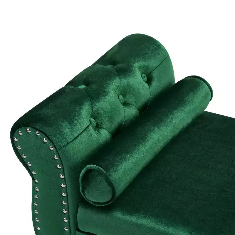 Christopher Knight Home Max Pouf de rangement capitonné en velours de style moderne