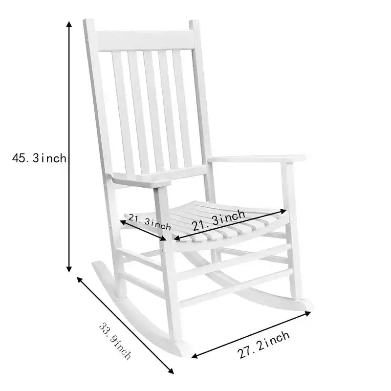 Fauteuil à bascule à dossier haut Fauteuils à bascule d'extérieur pour adultes Fauteuils à bascule de véranda tout temps Fauteuils à bascule surdimensionnés