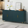 Meuble TV multifonction en bois avec armoire de rangement et étagères réglables - Console idéale pour le salon et la chambre