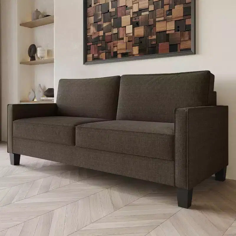 Canapé Home Design Marcia à accoudoirs carrés
