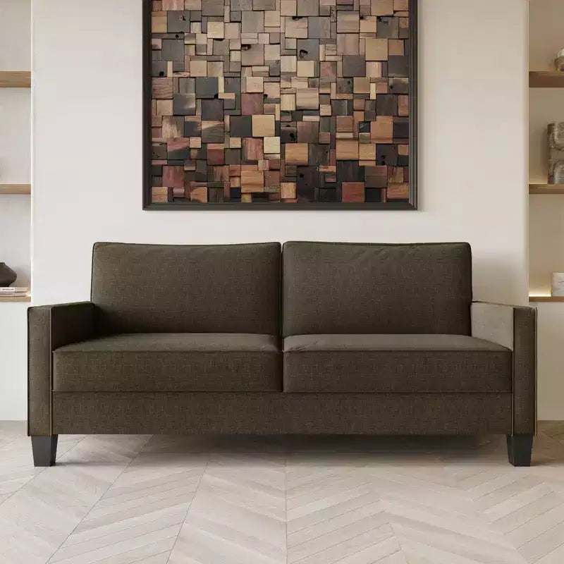 Canapé Home Design Marcia à accoudoirs carrés