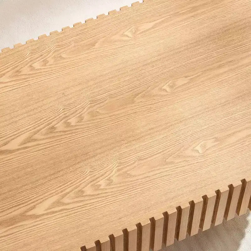 Table basse ovale moderne Okak, 112 cm de long avec piédestal robuste, table basse tambour compacte pour petit salon ou bureau
