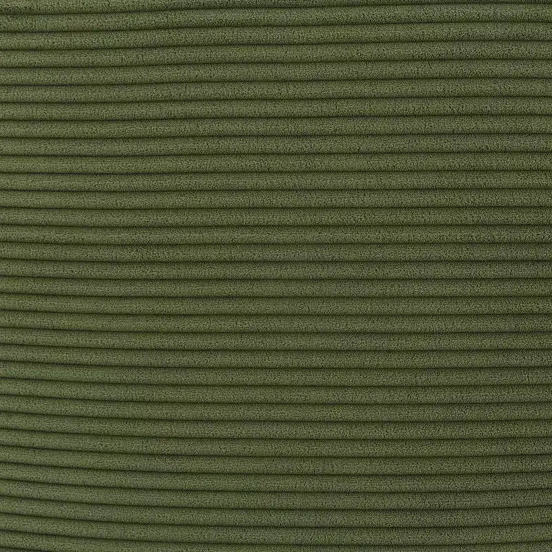 Fauteuil canapé rond pivotant Whisen en velours côtelé avec coussin double épaisseur et 3 oreillers amovibles