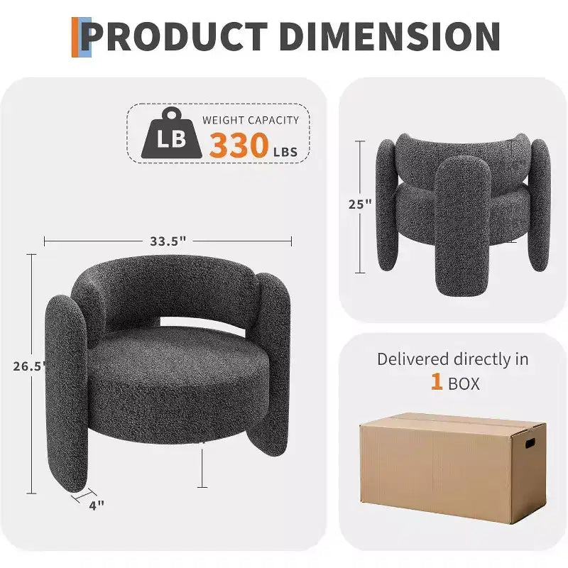 Fauteuil crapaud Acekool Barrel