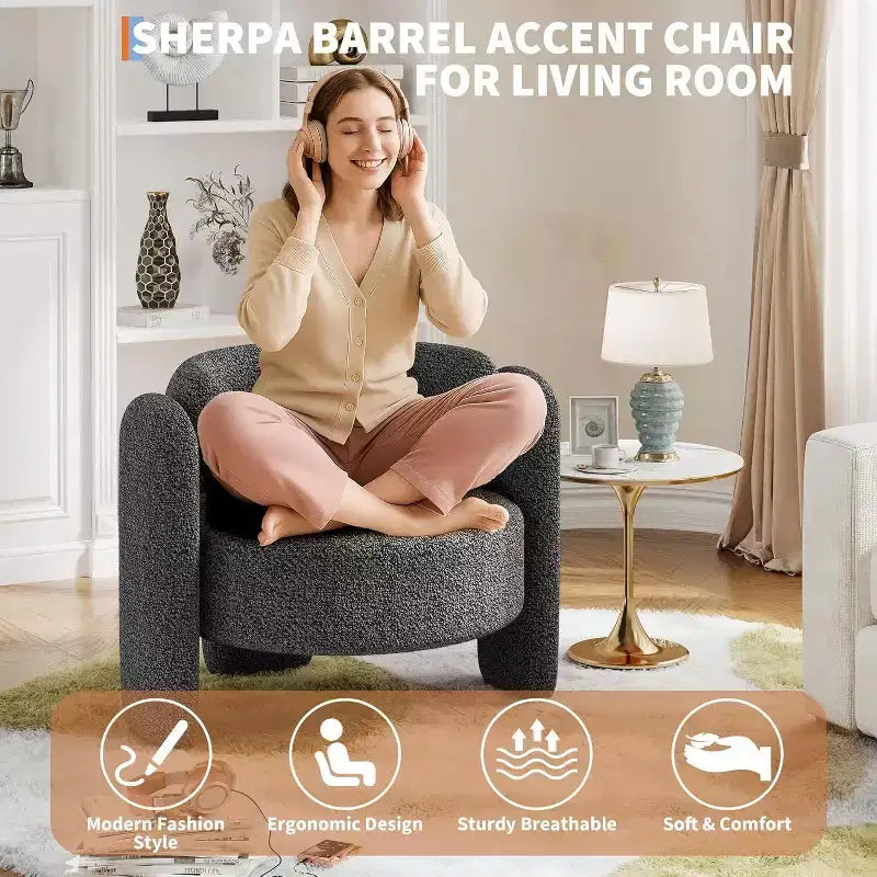 Fauteuil crapaud Acekool Barrel
