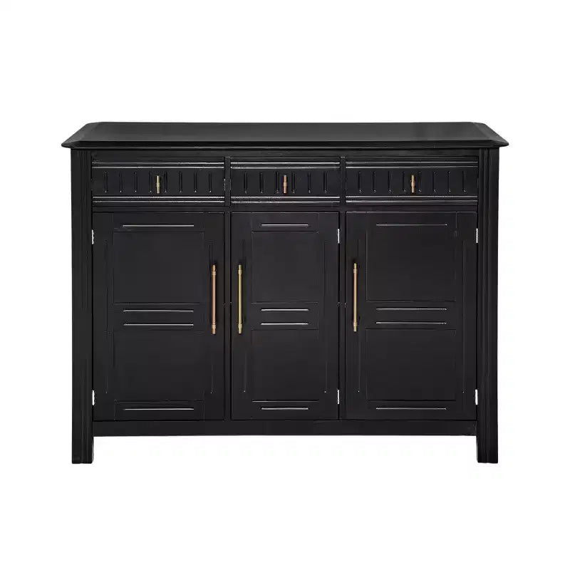 Christopher Knight Home Chasca Armoire de rangement moderne en bois d'acacia 48 po avec 3 portes, 3 tiroirs et étagères réglables