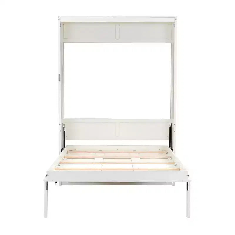 Lit escamotable pleine grandeur minimaliste Whisen avec 2 tiroirs - Beige