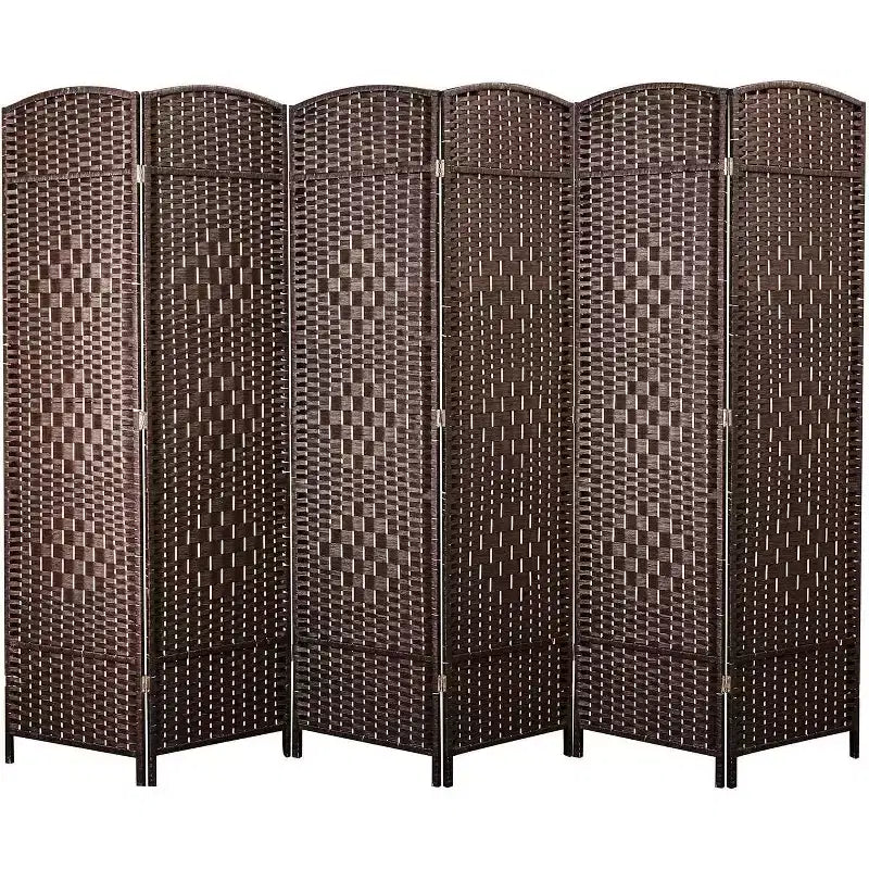 MAYEERTY Paravent à 6 Panneaux en Bois pour Séparateur de Pièce